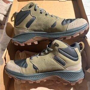 Merrell Olive and Gray Athletic Shoes